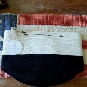 Mia melange foldable cotton basket